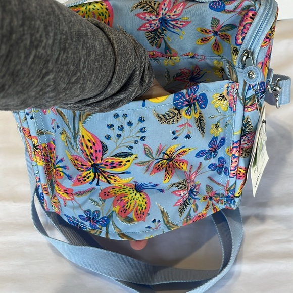 Kipling New Kichirou Lunch Bag Insulated Wild Flowers NWT - Picture 11 of 15